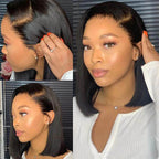 Straight Bob Wig – Brazilian Hair, Glueless, 6×5 HD Lace, 180% Density | Mavi
