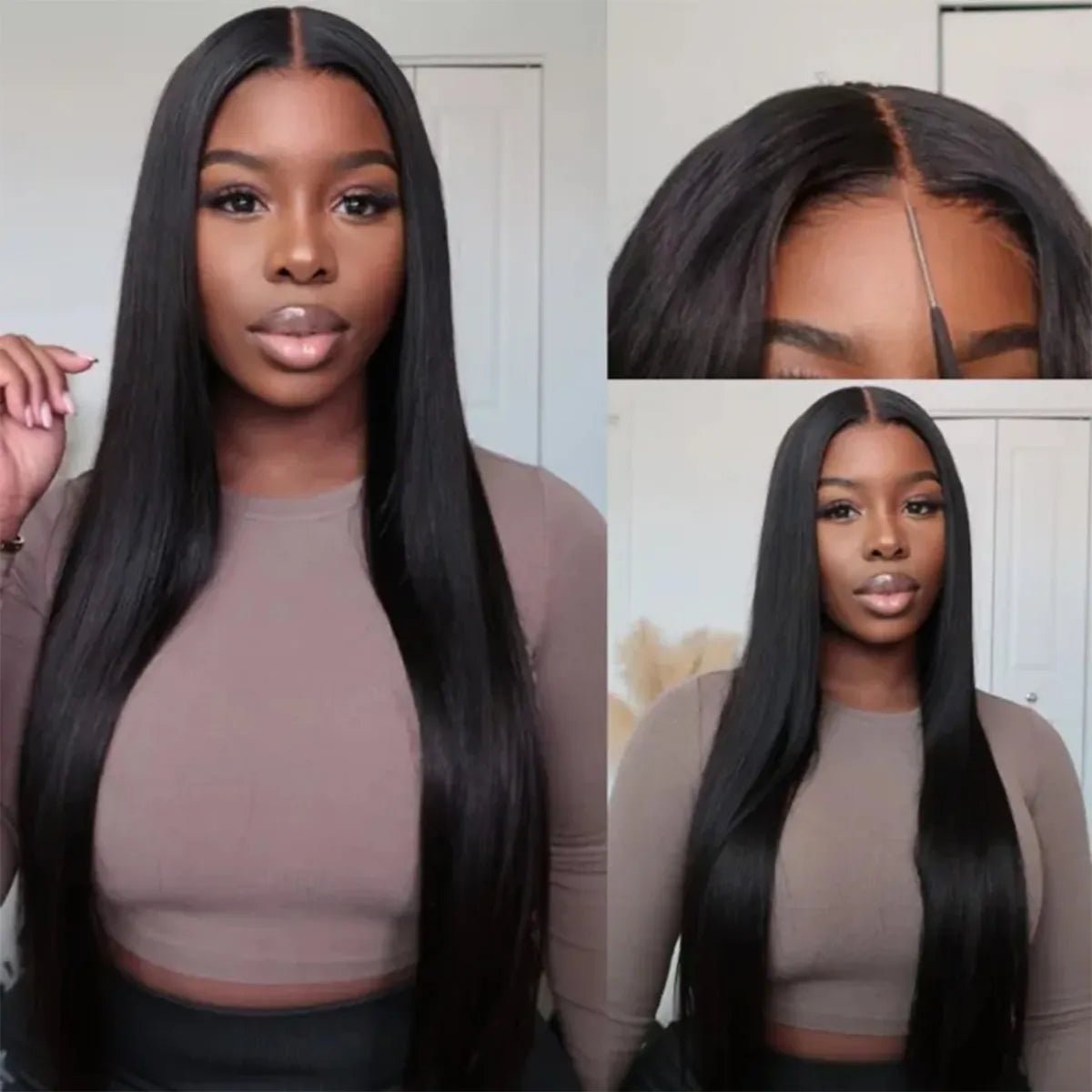 Straight Glueless HD Lace Wig 13x4/13x6 – 250% Density & Pre-Plucked Hairline | Mavi