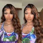 Balayage Highlight Body Wave Wig | Transparent Lace Front 13x4 or 6x5 | Glueless - Mavi