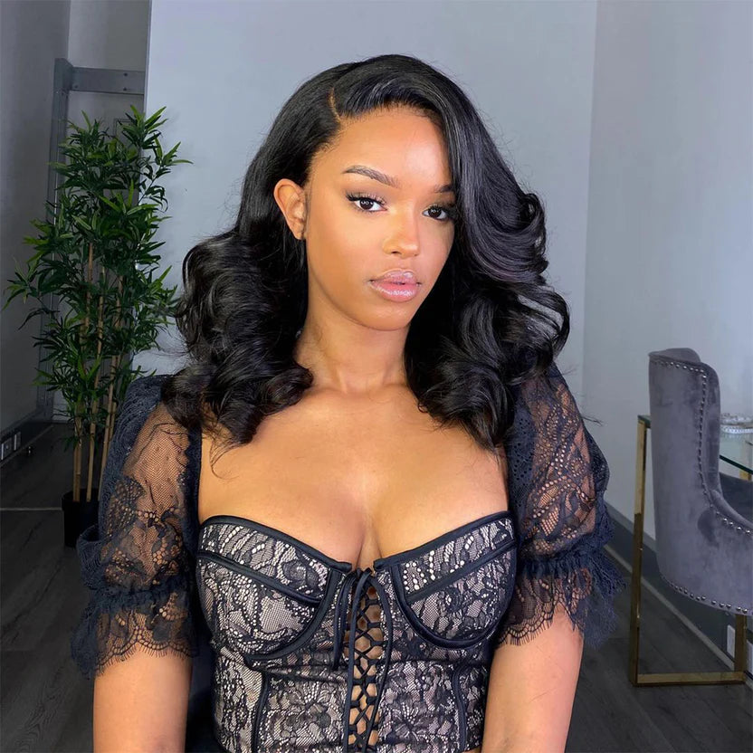 Short Loose Body Wave Hair Wig | HD Lace Front | Glueless | 250% Density