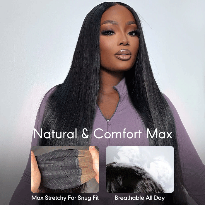 Straight Glueless HD Lace Wig 13x4/13x6 – 250% Density & Pre-Plucked Hairline | Mavi