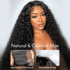 Water Wave Hair Wig | Transparent Lace Front 13x4 or 13x6 | Glueless | 250% Density - Mavi