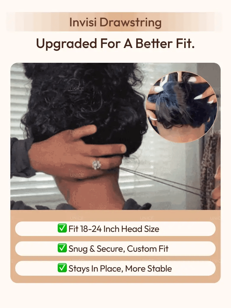 Body Wave Hair Wig | 13x4 HD Lace | Glueless Pull & Go | Invisi Drawstring - Mavi
