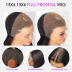 Straight Glueless HD Lace Wig 13x4/13x6 – 250% Density & Pre-Plucked Hairline | Mavi