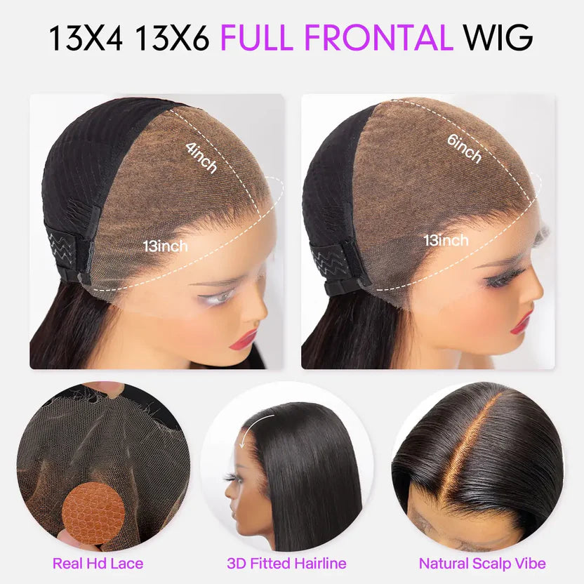 Water Wave Hair Wig | Transparent Lace Front 13x4 or 13x6 | Glueless | 250% Density - Mavi