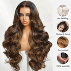 Balayage Highlight Body Wave Wig | Transparent Lace Front 13x4 or 6x5 | Glueless - Mavi