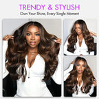 Balayage Highlight Body Wave Wig | Transparent Lace Front 13x4 or 6x5 | Glueless - Mavi