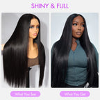 Transparent Lace Wig With, Skin-like Appearance, Glueless, Pre-bleached Knots and 250% Density.