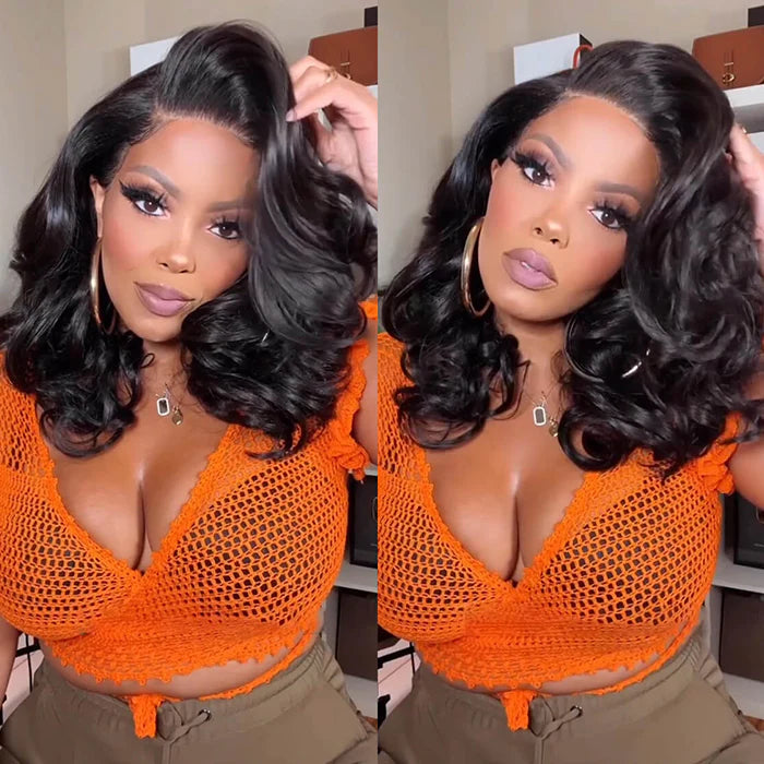 Short Loose Body Wave Hair Wig | HD Lace Front | Glueless | 250% Density