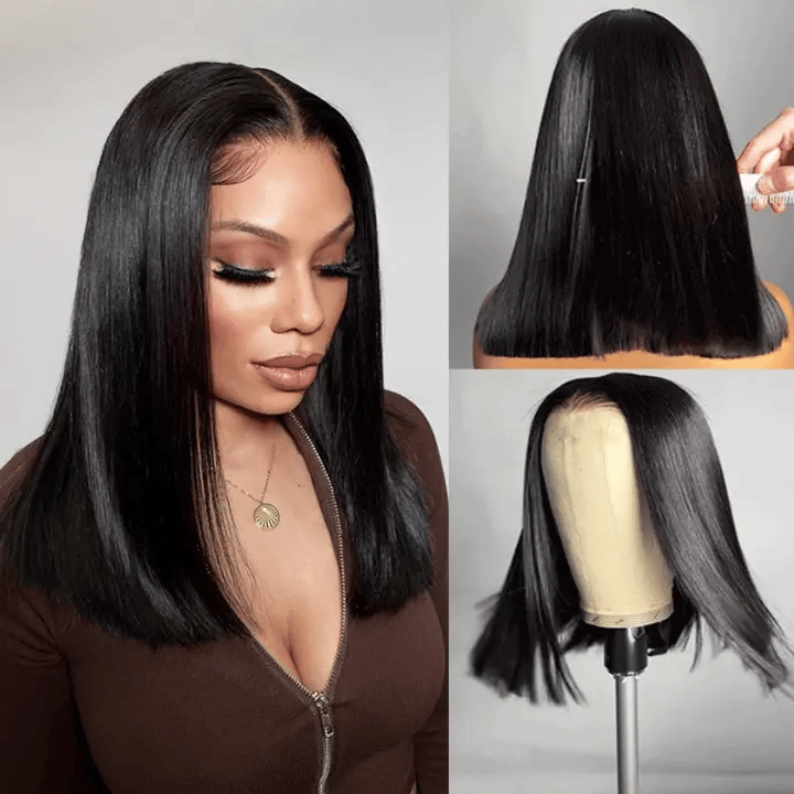 Shoulder-Length Straight Wig | Double Drawn | Glueless | 6×5 Pre-Cut Lace | Mavi
