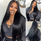 Transparent Lace Wig With, Skin-like Appearance, Glueless, Pre-bleached Knots and 250% Density.