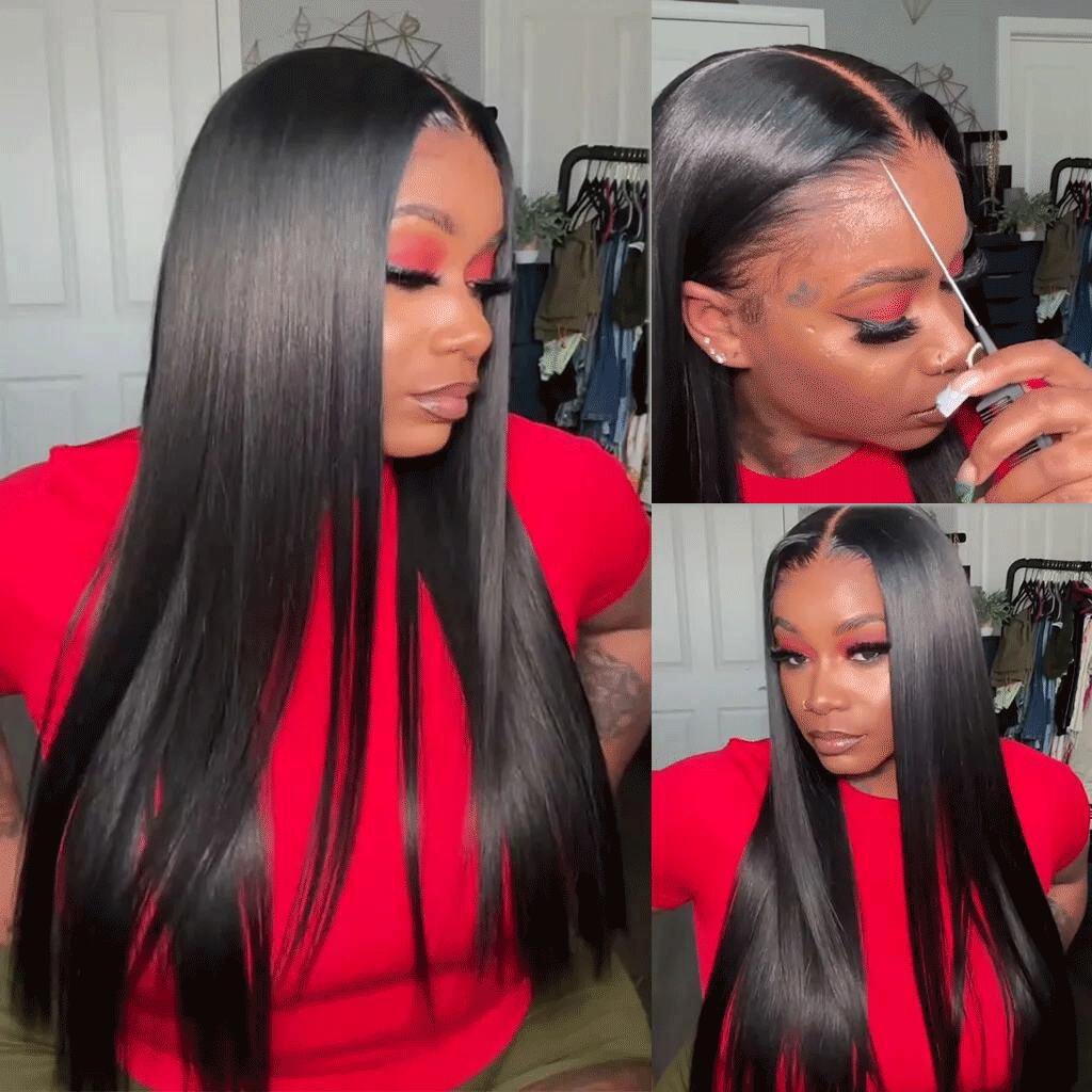 Straight Glueless HD Lace Wig 13x4/13x6 – 250% Density & Pre-Plucked Hairline | Mavi