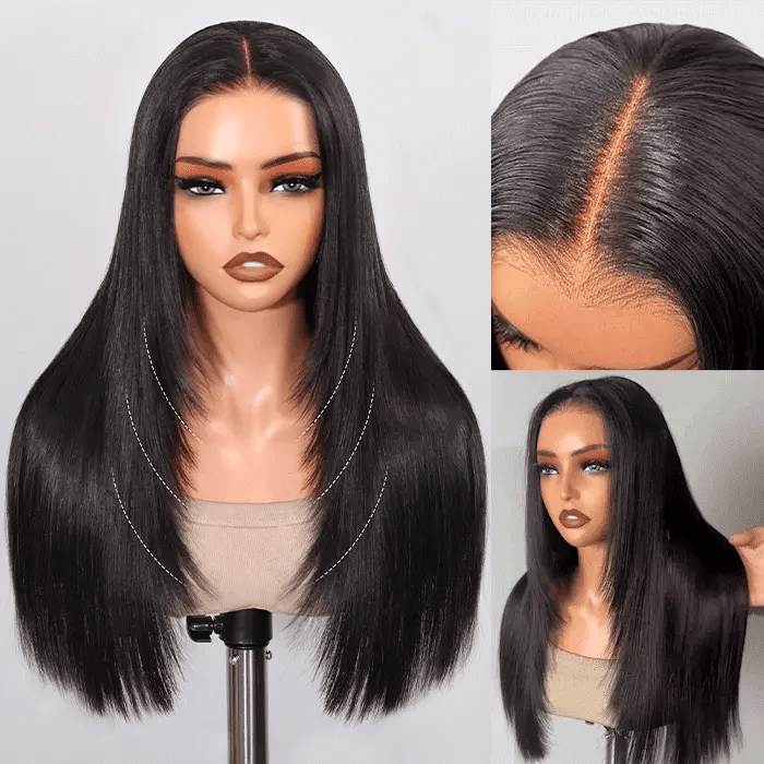 Shoulder-Length Straight Wig | Double Drawn | Glueless | 6×5 Pre-Cut Lace | Mavi