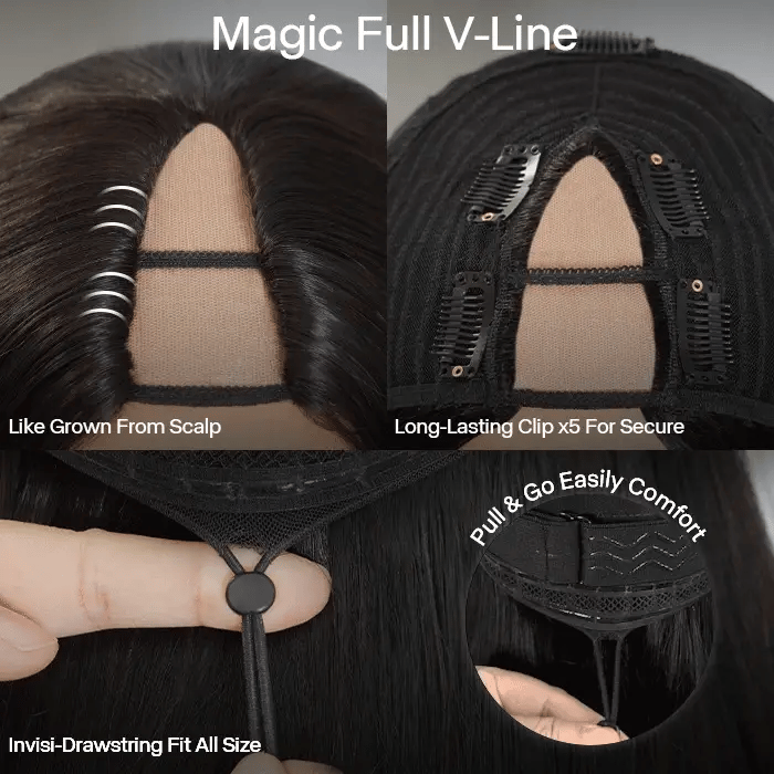 Yaki Body Butterfly Cut Wig | Layered V Part | Mavi