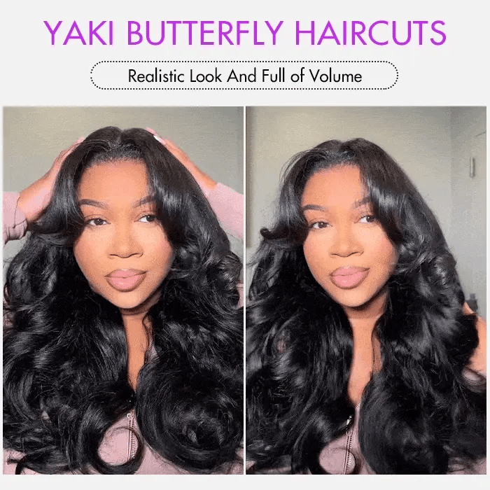 Yaki Body Butterfly Cut Wig | Layered V Part | Mavi